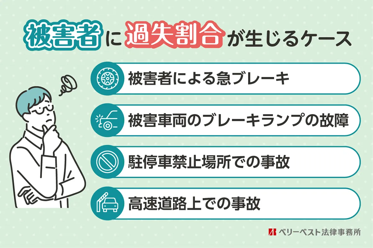 おかまほられても被害者に過失割合が生じるケース